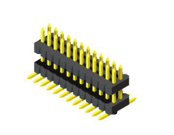 Pin Header 1mm  H=1.0，1.5mm   Stack SMT Type 